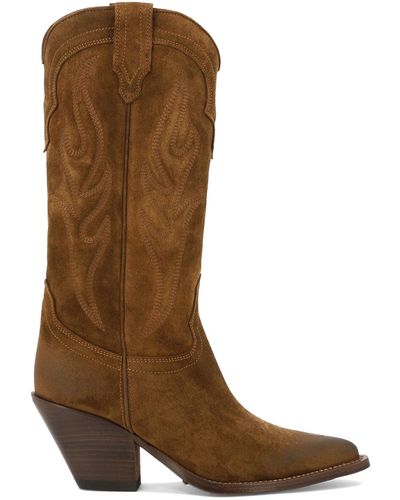Sonora Boots "Santa Fe" Ankle Boots - Brown