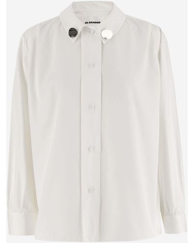 Jil Sander Camisa de algodón - Blanco