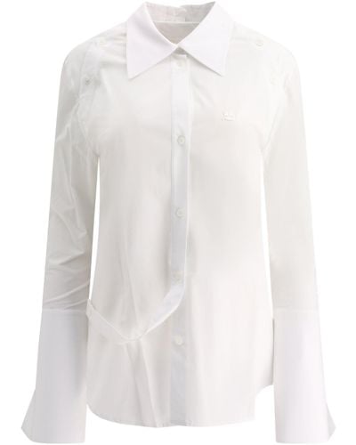Courreges Camisa de "Poplin modular" de Courrèges - Blanco