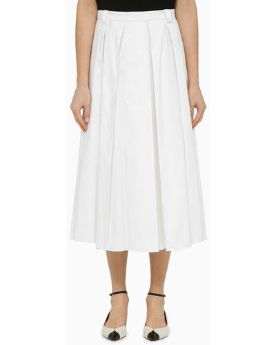 Department 5 Cotton Flounced Henrique Skirt - White