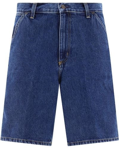 Carhartt "Single Knie" Shorts - Blau