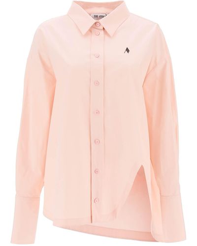 The Attico Das Attico Diana übergroßes asymmetrisches Hemd - Pink