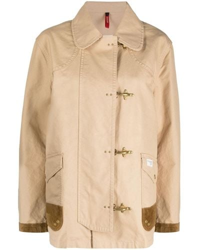 Fay Cotton 4 Hooks Jacke - Natur