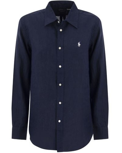 Ralph Lauren Linen Shirt - Blu