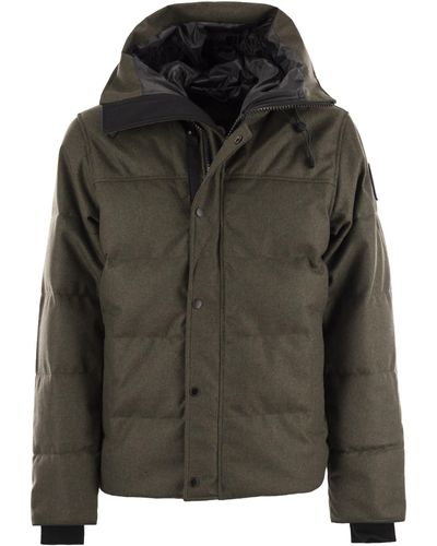 Canada Goose Parka en laine Macmillan de l'oie du Canada - Noir