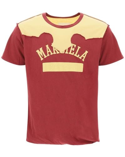 Maison Margiela Décortiqué T Shirt - Rojo