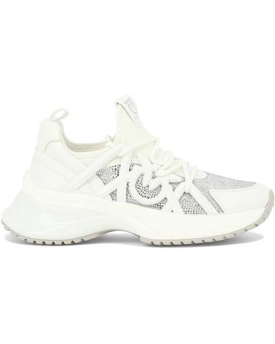Pinko Sneakers mit Strass - Weiß
