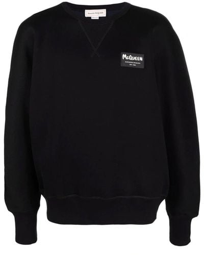 Alexander McQueen Logo Coton Sweatshirt - Noir
