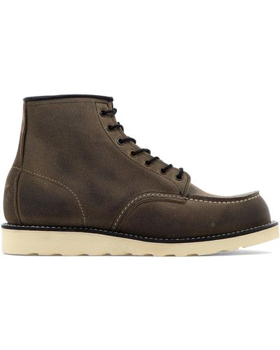 Red Wing Classic Moc Toe Lace Up Boots - Bruin