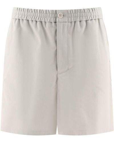 Ami Paris Shorts mit elastischer Taille - Grau