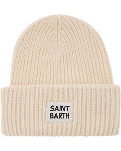 Mc2 Saint Barth Berry Miltid Wool and Cashmere Cap - Neutre
