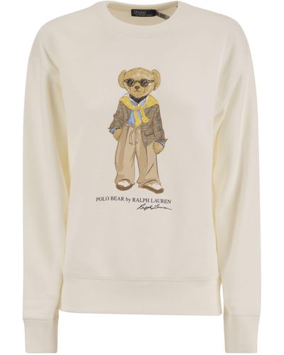Polo Ralph Lauren Sweatshirt Polo Bear Crew Hals - Weiß