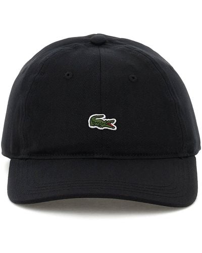 Lacoste Logo Patch Baseball Cap - Zwart