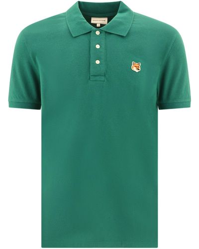 Maison Kitsuné "Fox Head" Polo Shirt - Green