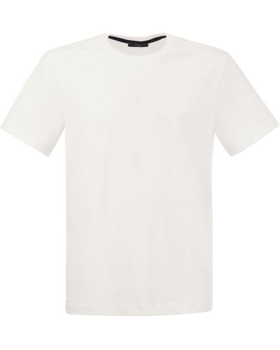 Fay Cotton T -Shirt - Weiß