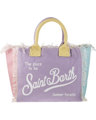 Mc2 Saint Barth Vanity Canvas Shoulder Bag - Purple