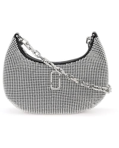 Marc Jacobs La bolsa de curva pequeña de diamantes de imitación - Gris