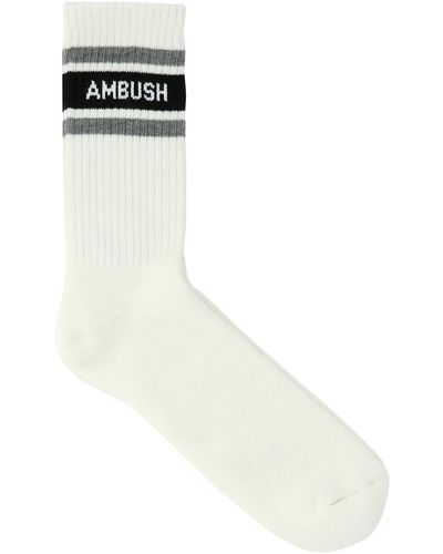 Ambush Sport Logo Socken - Weiß