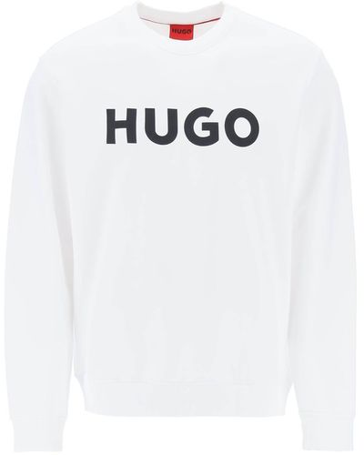 BOSS by HUGO BOSS 'Dem' Logo Sweatshirt - Blanc