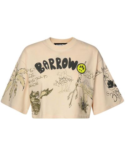 Barrow Beige Cotton T-shirt - Neutre