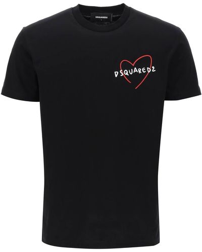 DSquared² Cool Fit T -shirt - Zwart