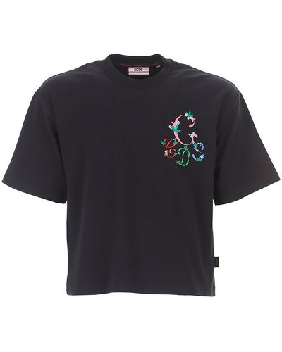 Gcds T-Shirt aus Baumwolle - Schwarz