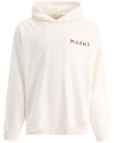 Marni "collage Bouquet" Hoodie - Wit