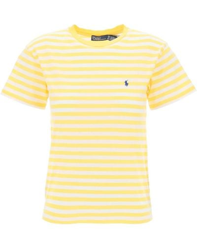 Polo Ralph Lauren Striped Crewneck T -Shirt - Gelb