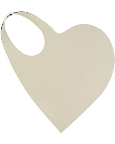 Coperni Tote bag "heart" di - Bianco