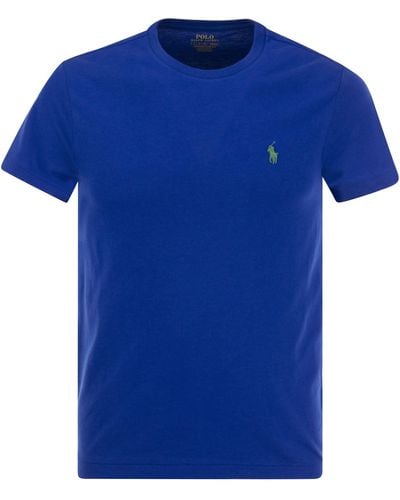 Polo Ralph Lauren Custom Slim Fit Jersey T -shirt - Blauw