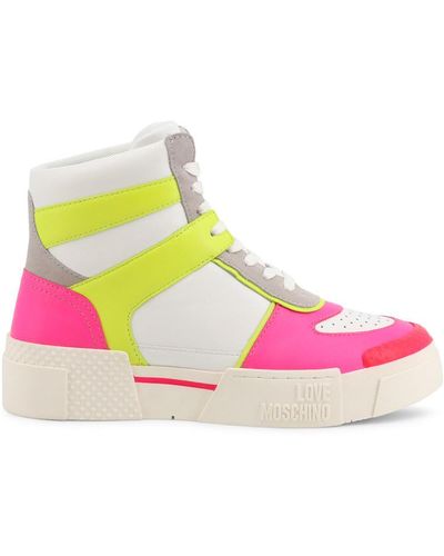 Love Moschino Damessneakers - Ja15635g0ei62 - Wit - Roze