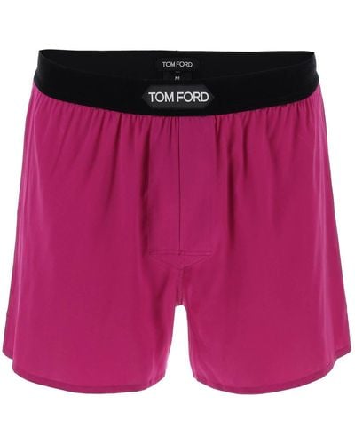 Tom Ford Silk Boxer Set - Pink