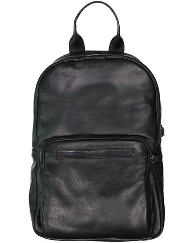 A.Testoni Leather Backpack - Black
