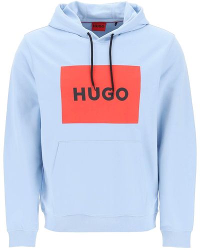 HUGO Duratschi Sweatshirt mit Kiste - Blau