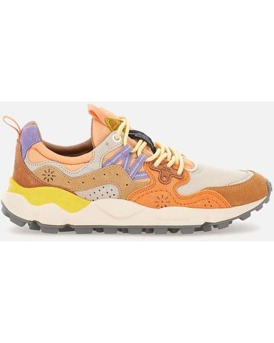 Flower Mountain Yamano3 Mesh & Suede Multicolor Sneakers - Neutre
