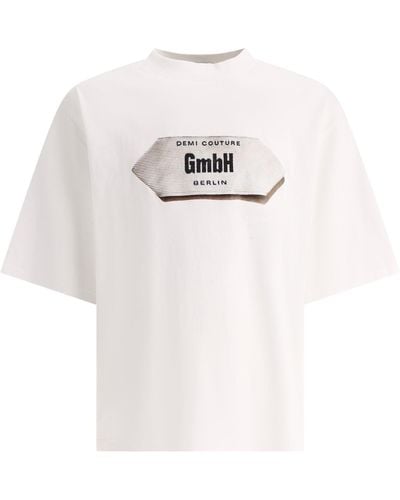 GmbH T -shirt Met Afdrukken - Wit