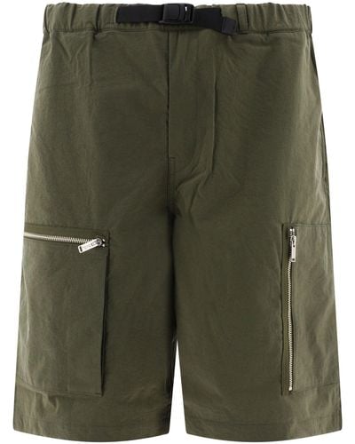 Undercover Belted Shorts - Green