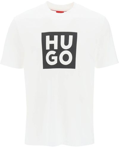 BOSS by HUGO BOSS Daltor Logo Print T Shirt - Weiß