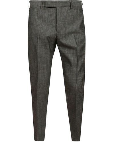 PT Torino Wool Striped Pants - Gray