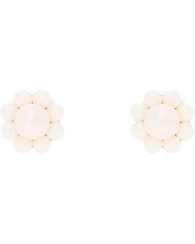 Simone Rocha Earrings With Pearls - White
