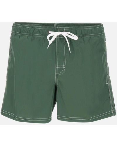 Sundek Boardshort Swimsuit With Contrast Detailing - Green