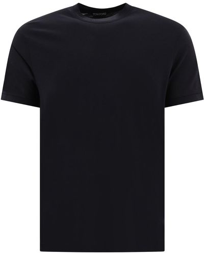 Tom Ford Lyocell T -shirt - Zwart