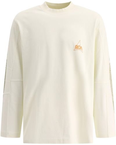 Roa "Longsleeve Graphic" T -Shirt - Weiß