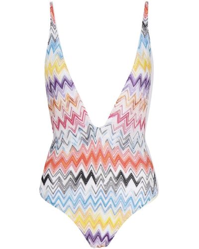 Missoni One Piece Badeanzug - Weiß