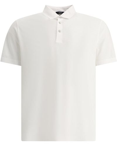 Herno Polo -Hemd im Crew -Trikot - Weiß
