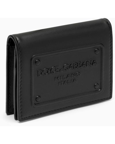 Dolce & Gabbana Dolce&gabbana Black Leather Wallet With Logo