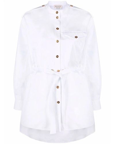 Alexander McQueen Shirt de coton - Blanc