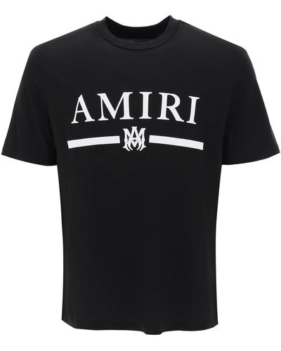 Amiri T-Shirt aus Baumwoll-Jersey mit Logoapplikation - Schwarz