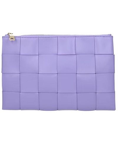 Bottega Veneta Cassette Cassette de cuero - Morado