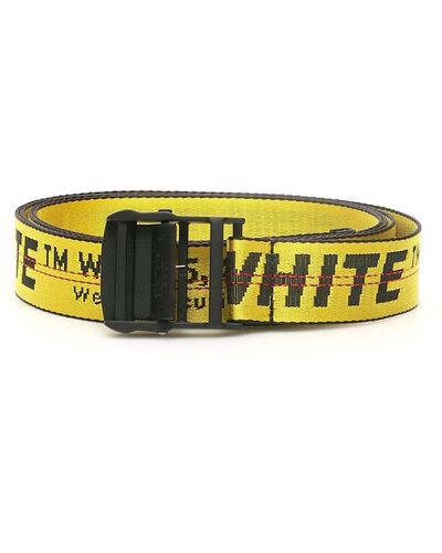 Off-White c/o Virgil Abloh Cintura Industrial con effetto jacquard - Giallo